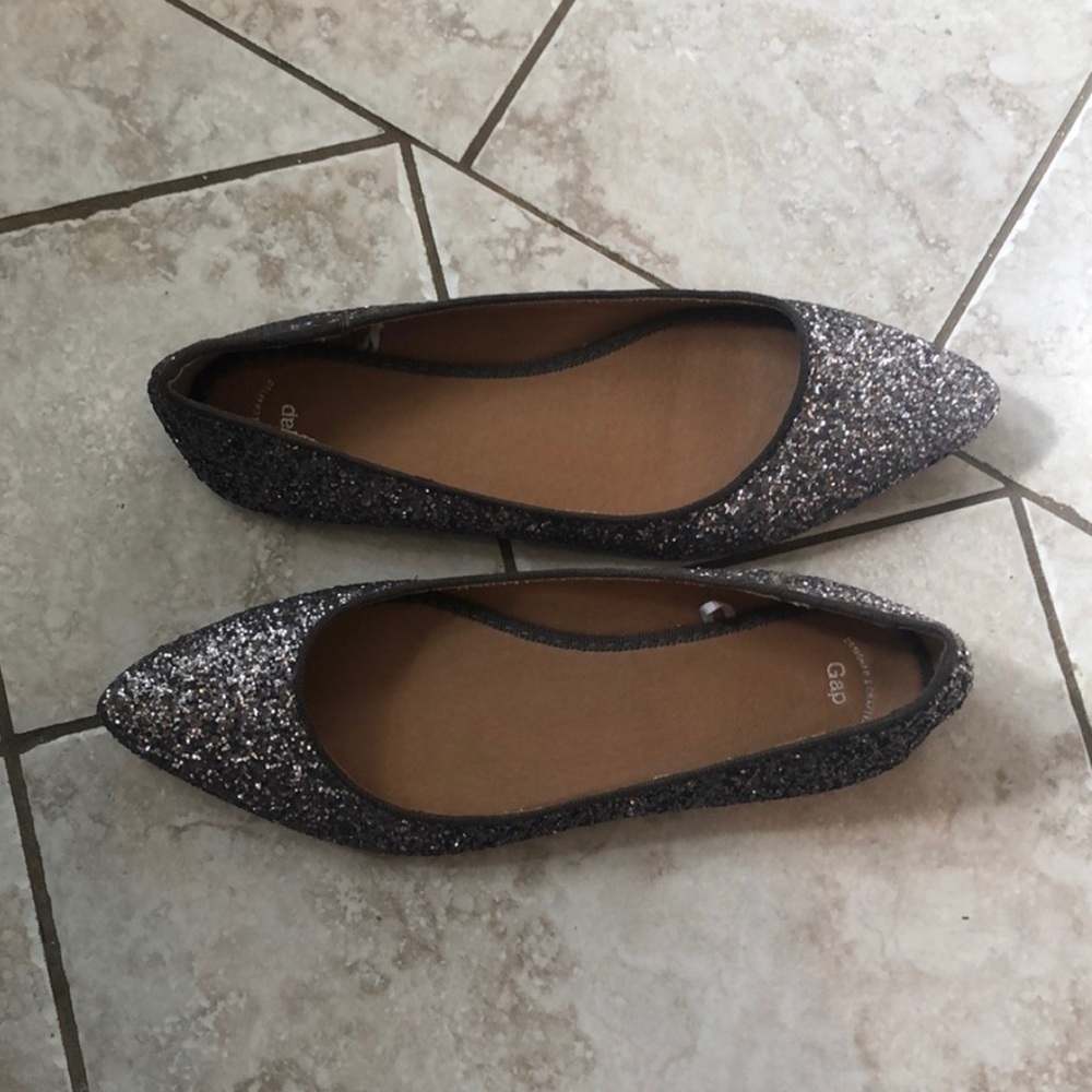 Silver Sparkle Women’s Flats